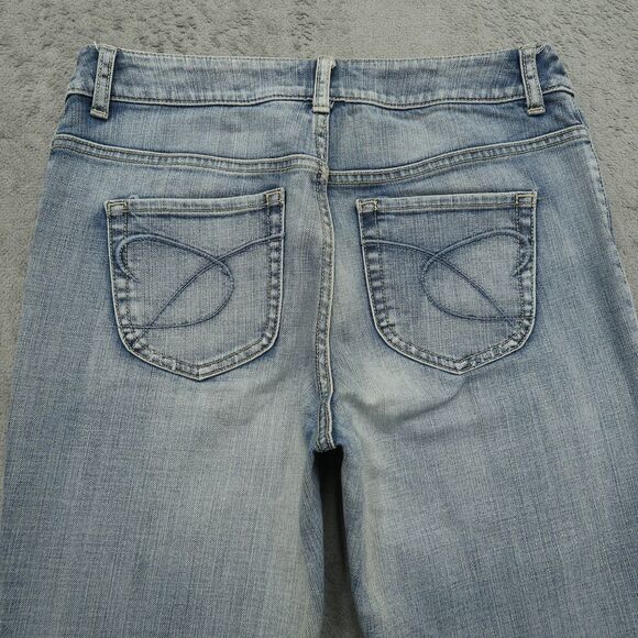 Chico's Platinum Jeans Women's Size 0R US-4R Blue Mid-Rise Straight 31" Inseam - Picture 14 of 16